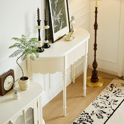 French cream-style elegant console table