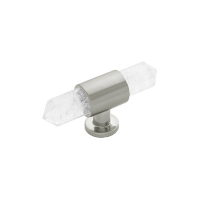 Bijou Aura Collection T-Knob - 2-3/4" x 3/4 " Cabinet Knob - Transitional Hardware for Drawers & Cabinets