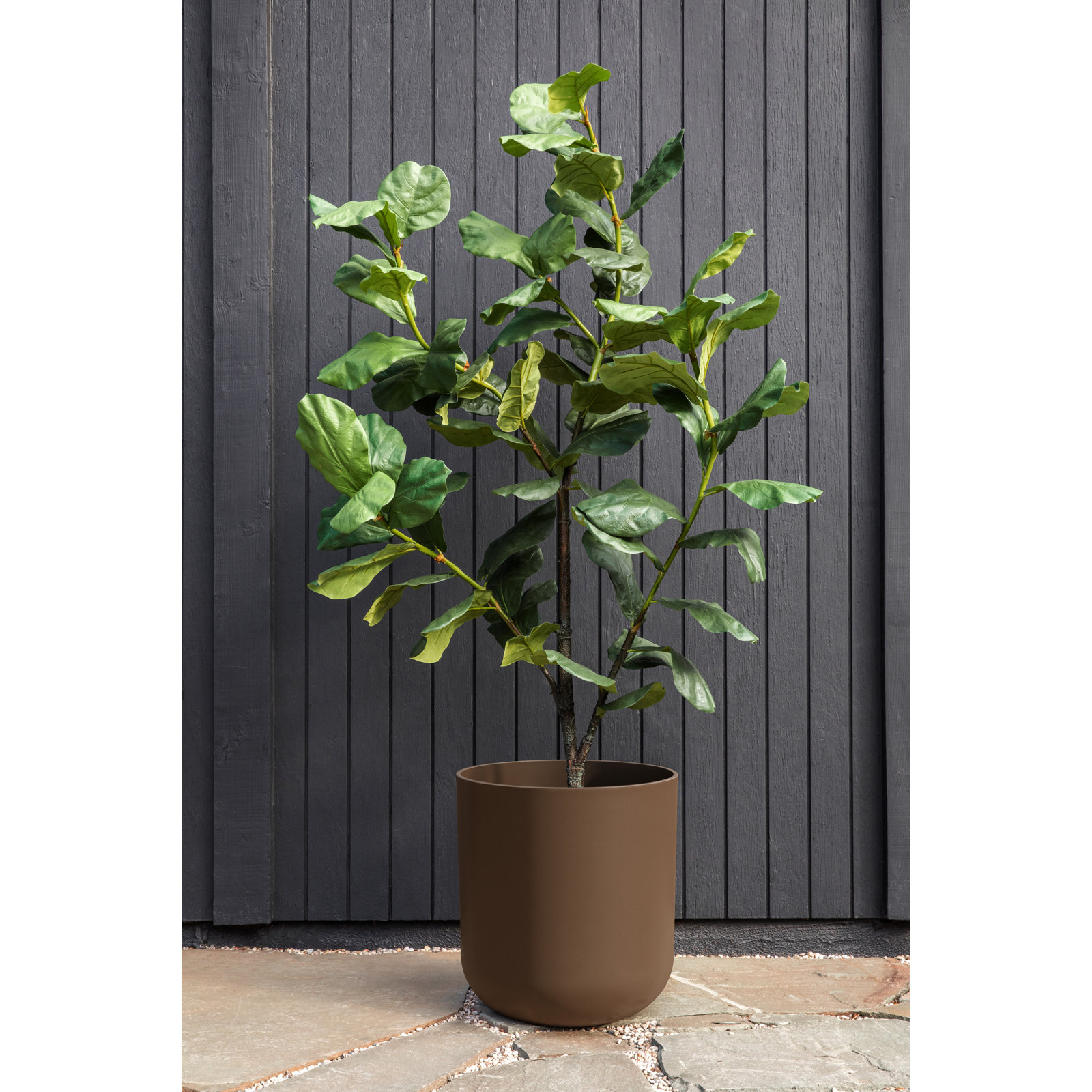 Mason Series Kona Planter, 1, Espresso, 19.75" H x 18.5" W x 18.5" D