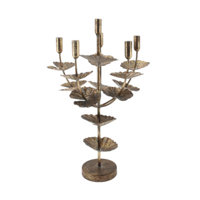 Metal Tabletop Candelabra