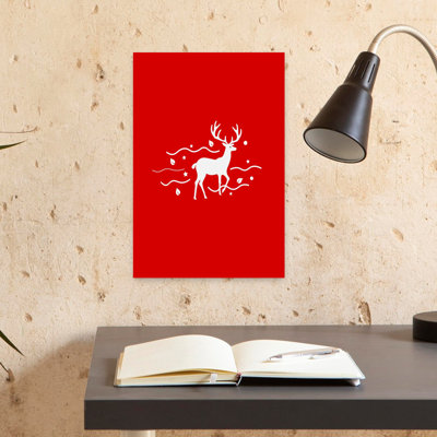 Art mural contemporain, cerf magique