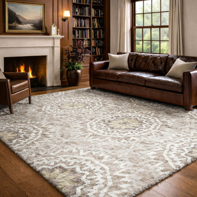 Tapis à poils longs lavable à la machine de qualité supérieure ADS619