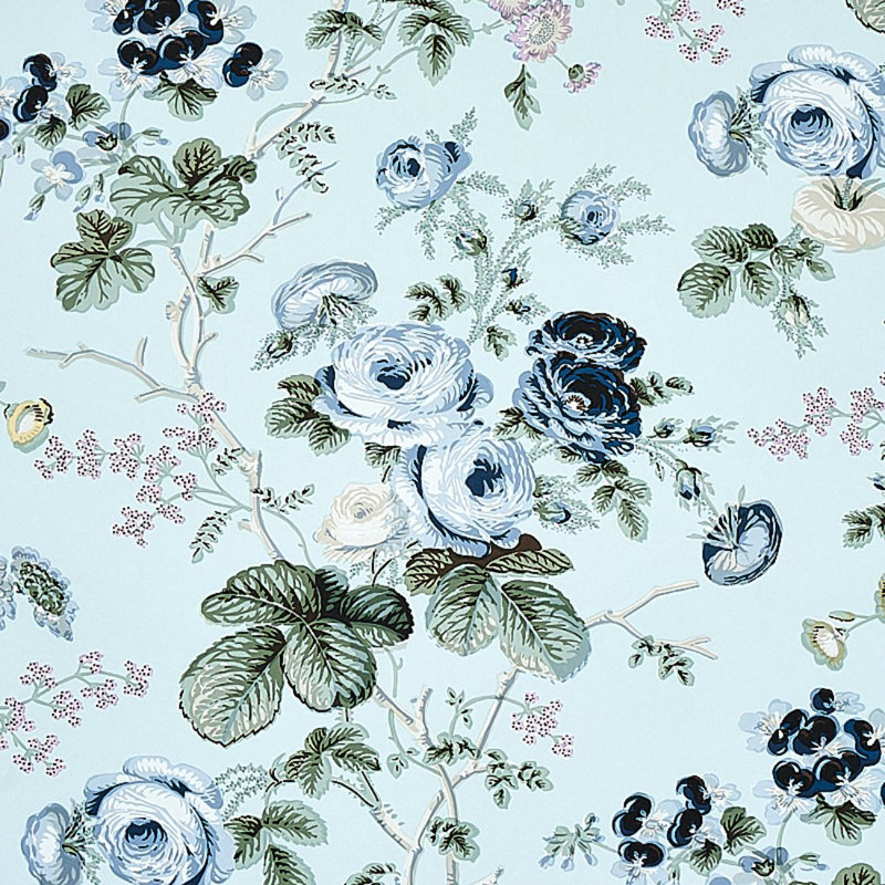 Salisbury Wallpaper, Blue