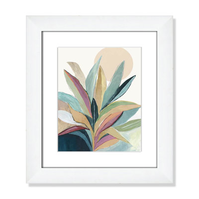 Sherbrooke Sunny Bright Leaves I Framed On Paper by Asia Jensen Print