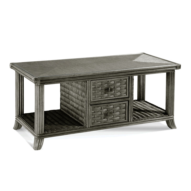 Table basse avec rangement Somerset, Pierre grise