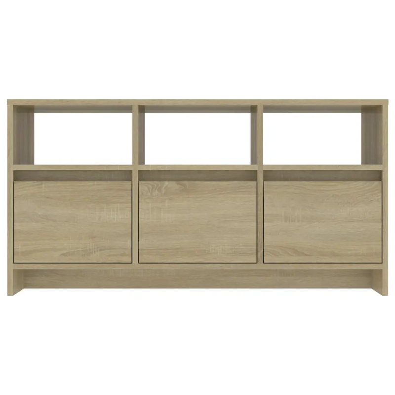Greysi Unfinished TV Stand, Sonoma Oak 