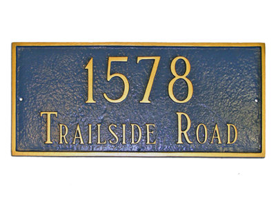 Classic 2-Line Wall Address Plaque