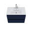 Ensemble de meuble-lavabo simple mural flottant en céramique 30 po Salt [18D]-57281281