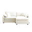 Two-Seater Sofa  With One Footrest, L-Shaped 2-Seater Sofa With Ottoman For Small Living Spaces-1087418287-1087418288