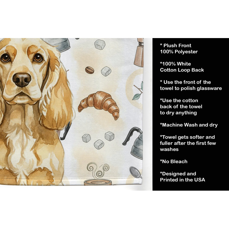Serviette de cuisine Buff Cocker Spaniel, Épagneul cocker Buff