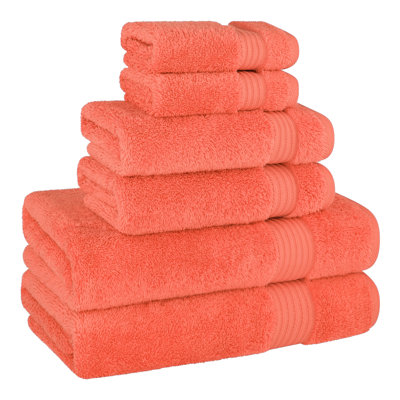 Ensemble de serviettes de bain luxueuses 100% coton turque 6 pièces, très doux et absorbant
