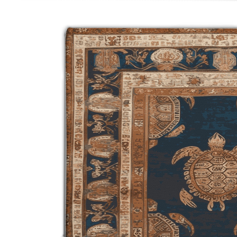 Tapis d'intérieur et d'extérieur brun Persian, Rectangle 4pi x 6 pi