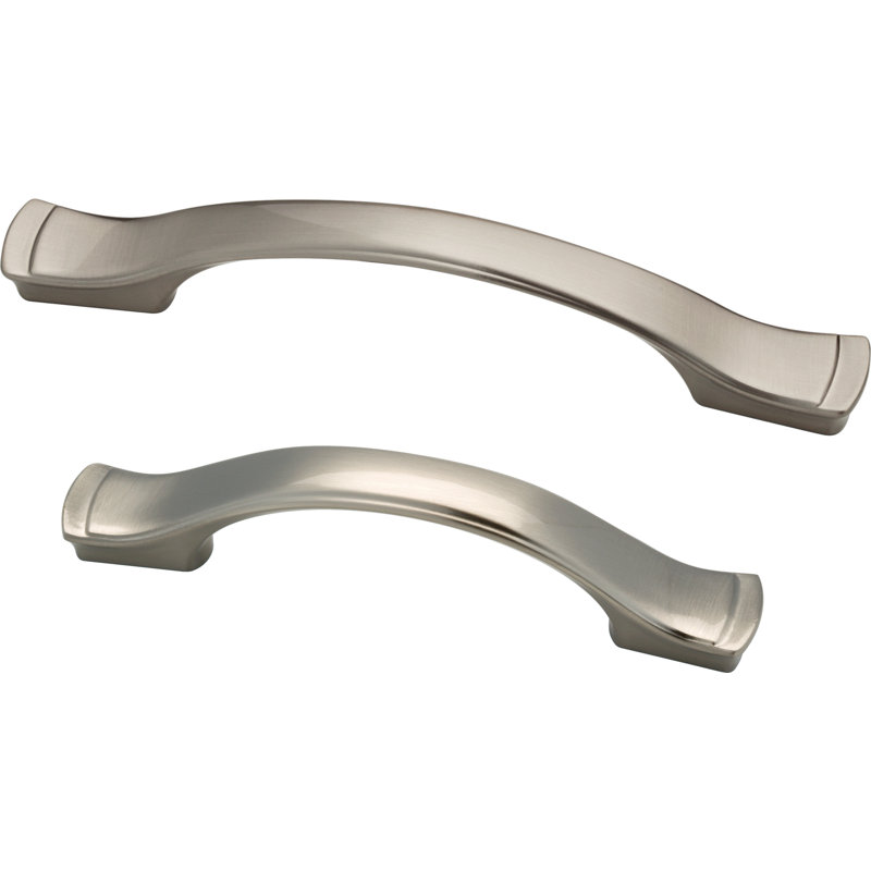 Satin Nickel Classic Bar Cabinet Pull with Mounting Hardware