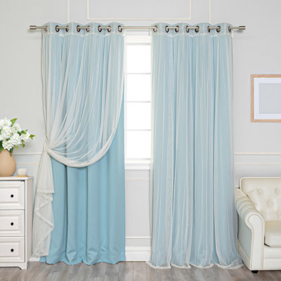 Granados Solid Room Darkening Thermal Grommet Curtain Panels