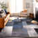Damarus Geometric Blue/Ivory/Gray Area Rug