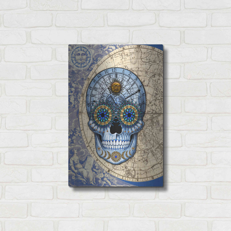 " Astrologiskull " by Fusion Idol Arts, 24" H x 16" W