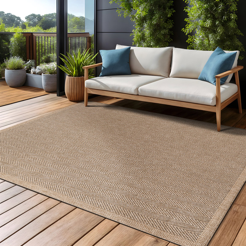 Tapis intérieur / extérieur, Naturel, Rectangle 4 pi x 6 pi