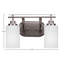 Barre d'éclairage de salle de bain 2 lumières Roderik avec verre matriciel de 4 po-1771663184-1771663183