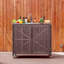 Îlot de cuisine avec évier 39,4 po-1826901757