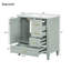 30" Bathroom Vanity with Ceramic Sink, Soft-Close Door with Built-in Shelf, Deep Drawer, Standard Drawer, Long Divider Drawer, Ample Storage Cabinet for Bathroom, Modern & Functional Design-1633608217