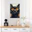 Curious Black Cat Contemporary Cat Wall Art Print 1 Piece Wrapped Canvas Wall Art-1634801685