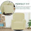 Housse pour fauteuil inclinable à coussins carrés/rectangulaires-971991220