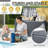 90 Gallons Plastic Lockable Deck Box Outdoor Indoor Storage-114791536