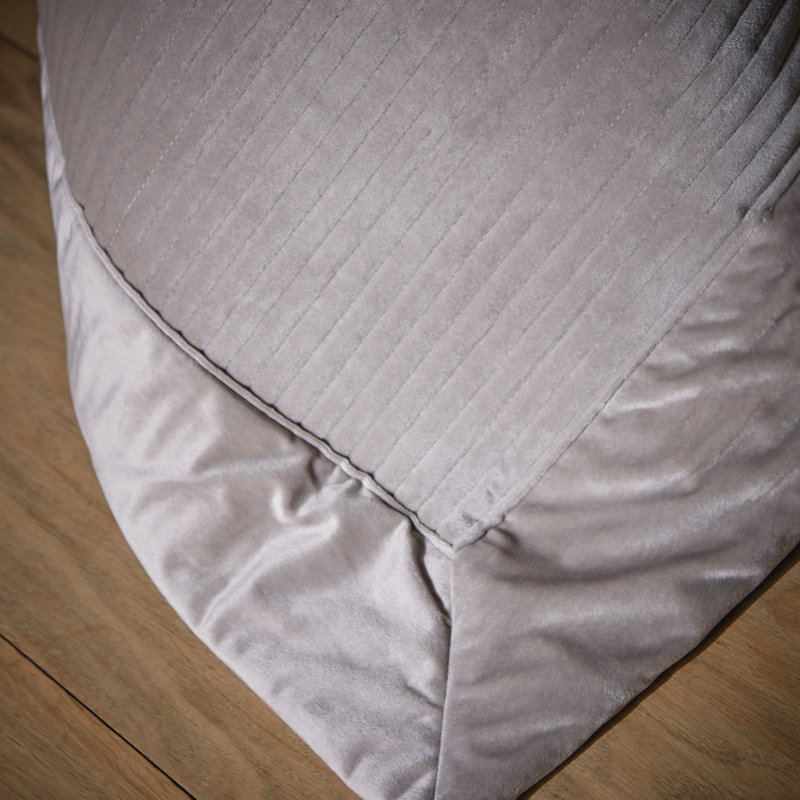 Linear Velvet Bedspread, Stone