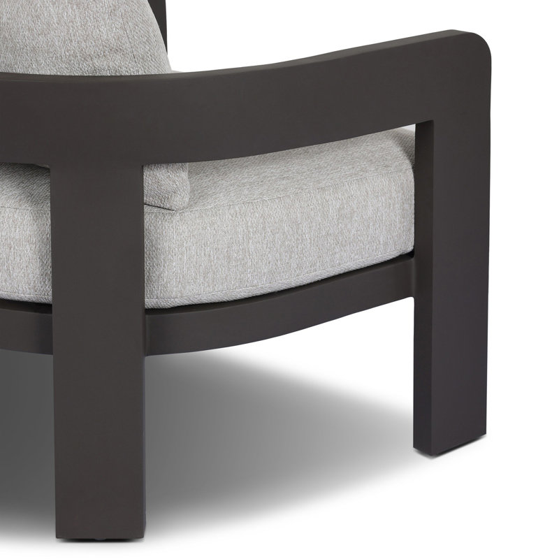Jackson Outdoor Lounge Chair, Concha Fog