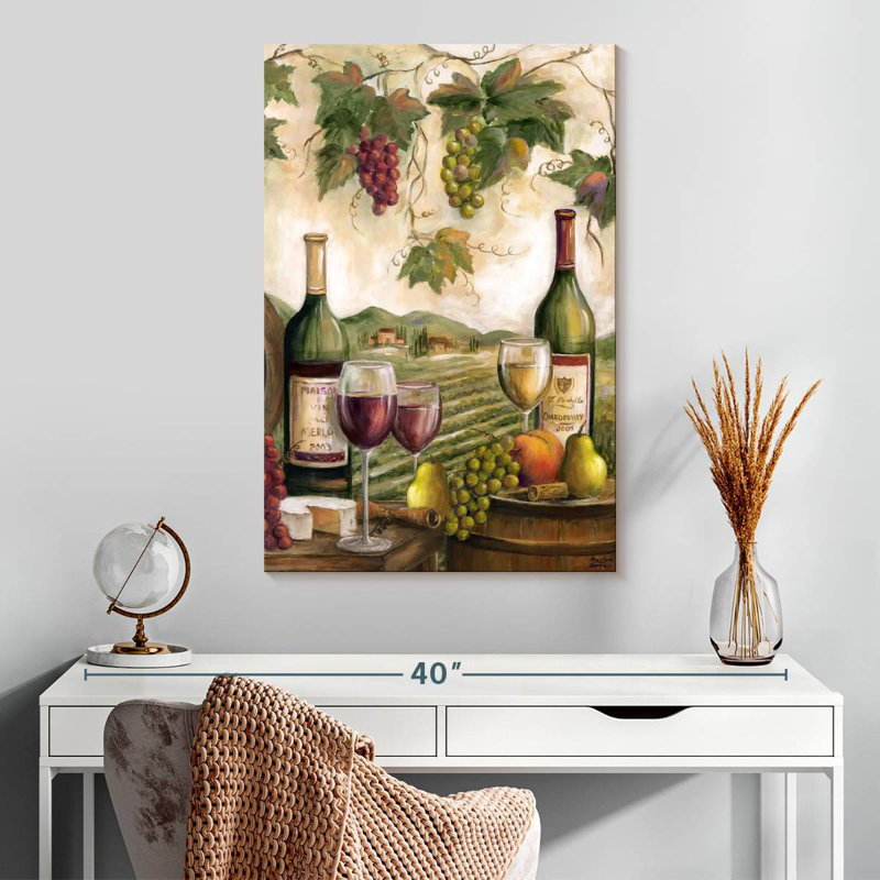 Yarlin Country Red And White, 30" H x 20" W
