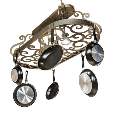 Neo 4 Light Handcrafted Hanging Pot Rack
