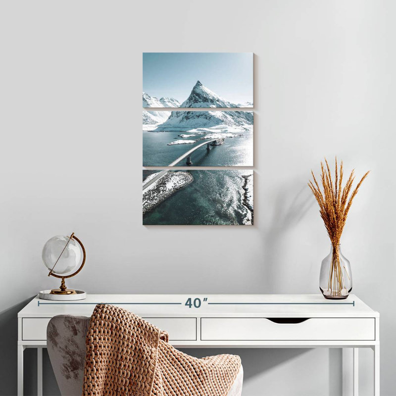 Pont Alvord Fredvang en hiver, H 23 po x l 14 po