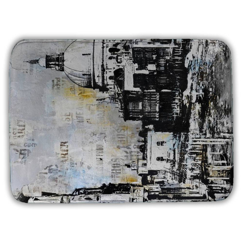 Basilica of santa maria della salute Bath Mat with Non-Slip Backing - Quick Dry Memory Foam Bathroom Rug - Absorbent - Modern Plush Spa-Style - Machine Washable
