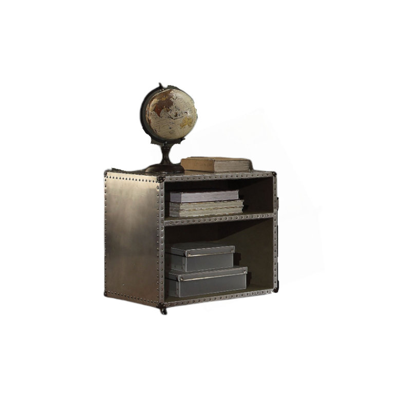 Brancaster Aluminum Nightstand W/USB(Includes Only Nightstand)