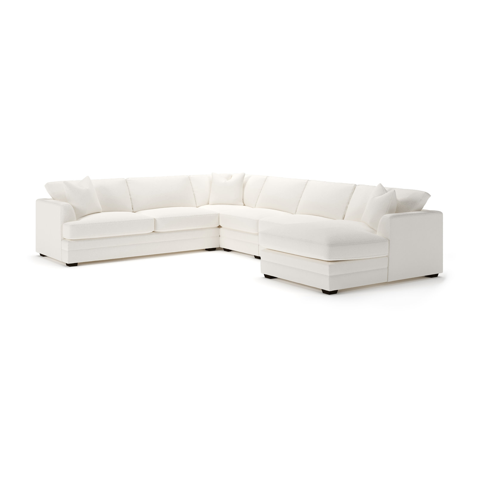 Edan U-Sectional, Apollo Alpaca Boucle, Right Hand Facing