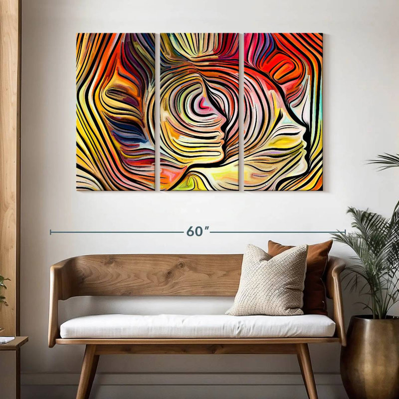 Abstrait subconscient Avery, H 32 po x l 50 po