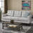 Cudahy 82.7" Tufted Sofa, Upholstered 3-Seater Sofa-1213625831