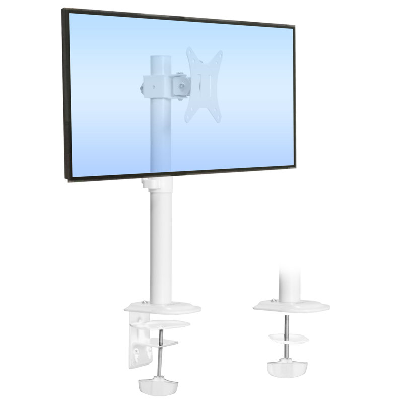 Support pour écran de bureau, Blanc