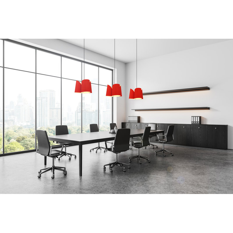 Luminaire suspendu 1 lumière de 18 po Julieta, Rouge