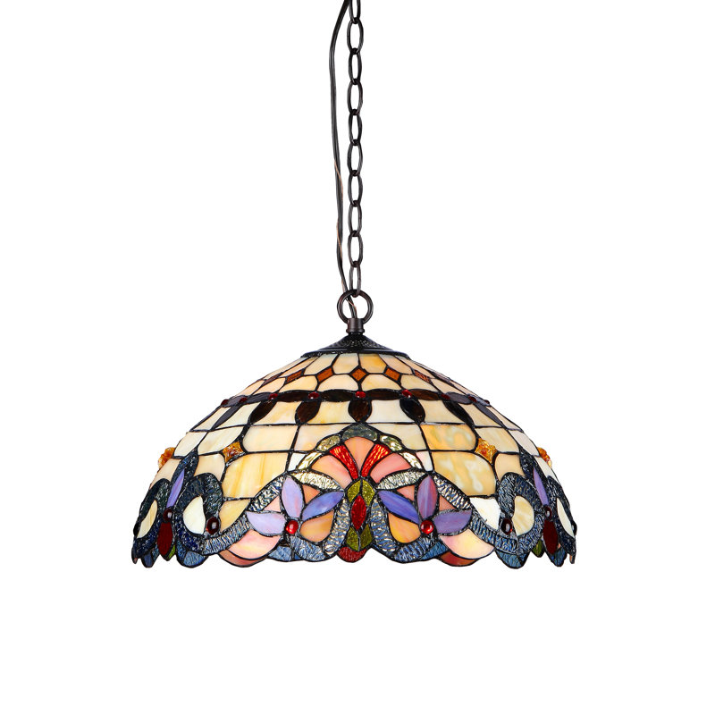 Laurie 2 - Light Red Antique Bronze Unique/Statement Pendant
