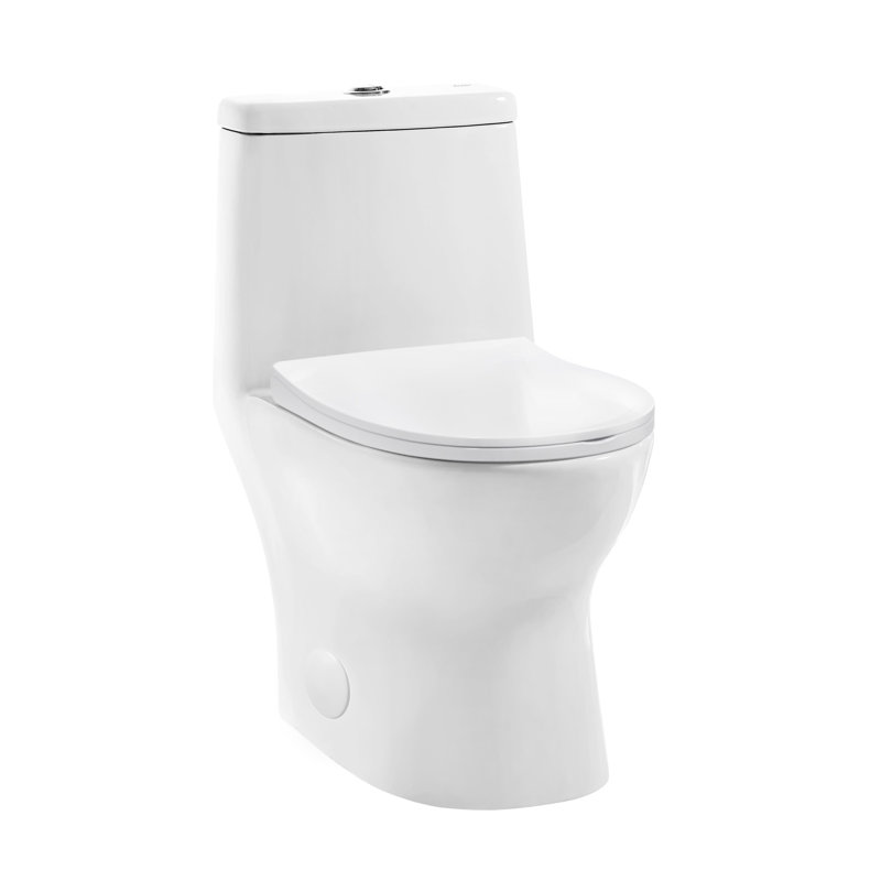 Ivy One-Piece Elongated Toilet Vortex Dual-Flush 1.1/1.6 gpf, 10, White, Top