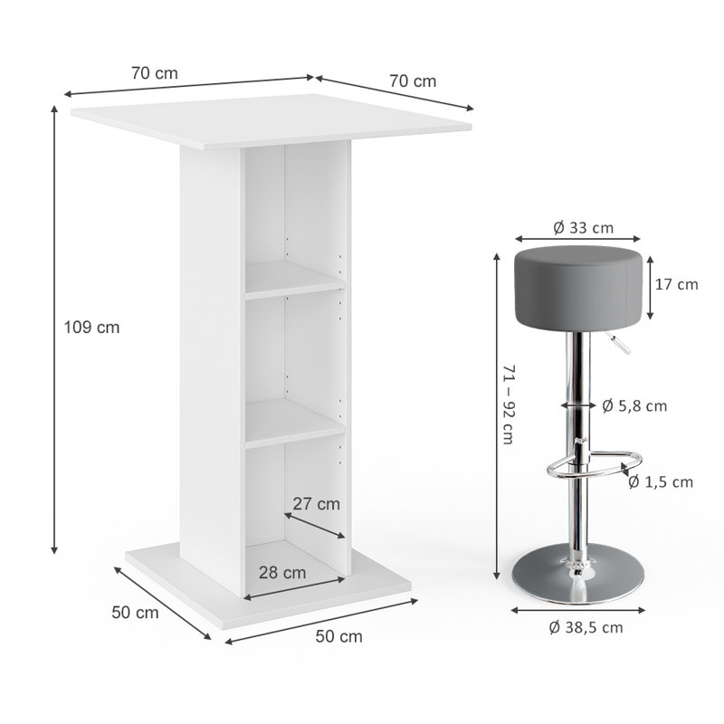 Kamirra 70cm Bar Set