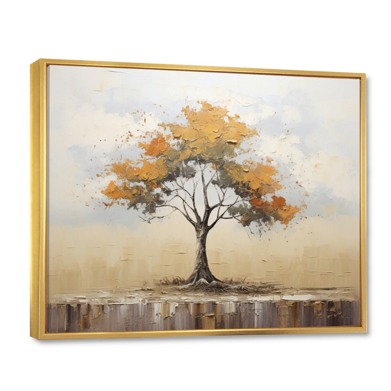 Baobab Tree Landscape VI, reproduction d'art sur toile, H 34 po x l 44 po x P 1,5 po, Cadre flottant doré