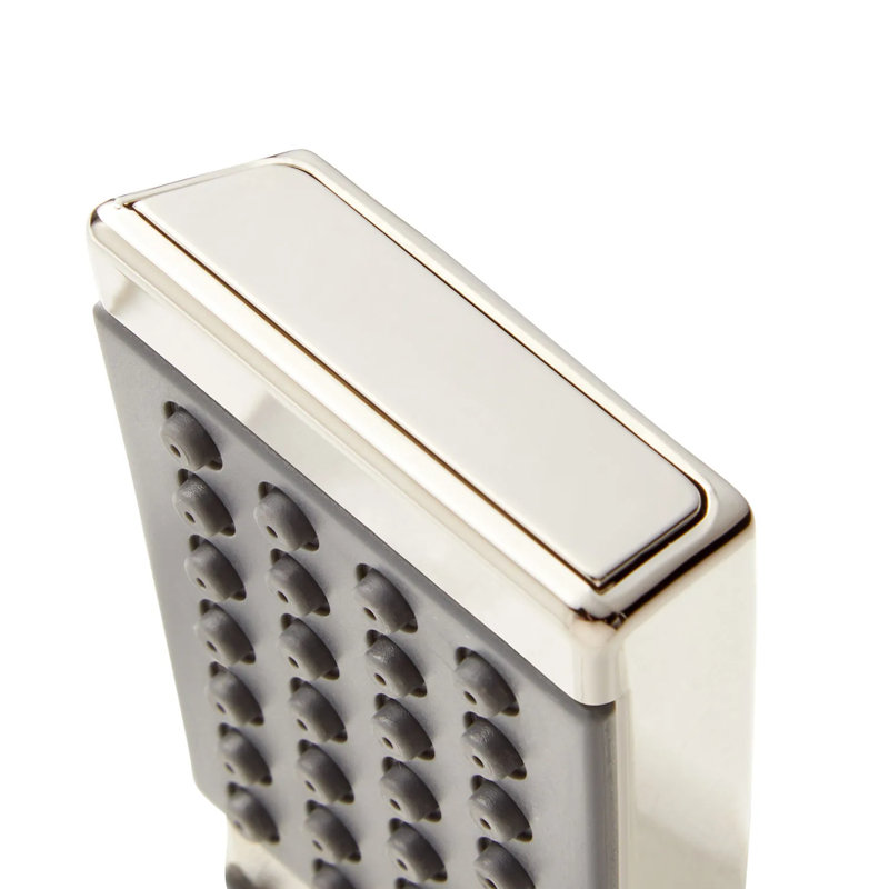 Contemporary Square Hand Shower and Hose 1.8 GPM, Polished Nickel