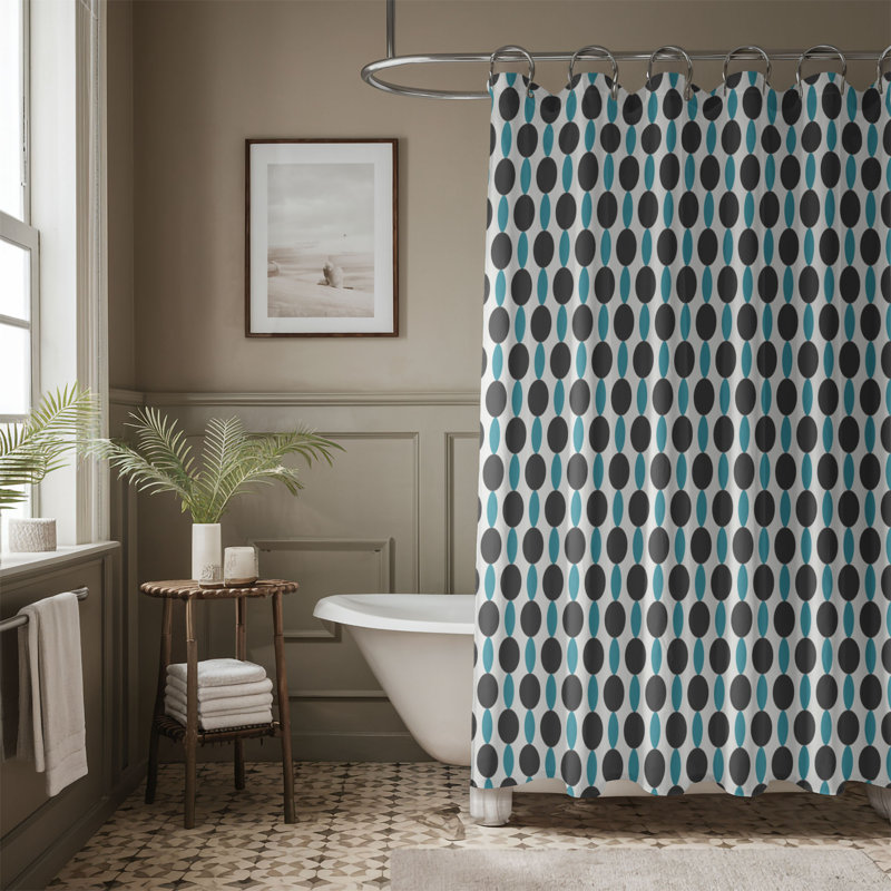 Rideau de douche Blue Lines - Premium, H 74 po x l 71 po