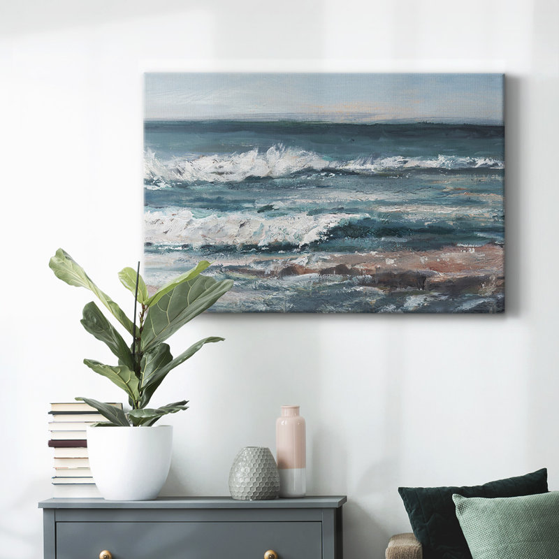 Toile tendue Ocean Breakers I-Gallery, H 40 po x l 60 po