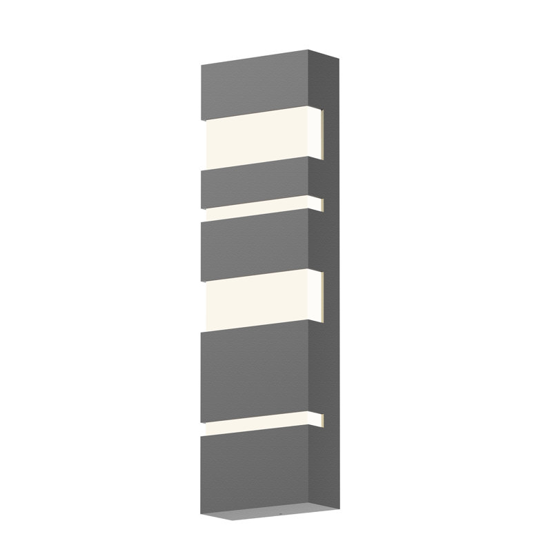 Jazz Notes LED Wall Light, Gray, 21" H x 6" W x 3" D