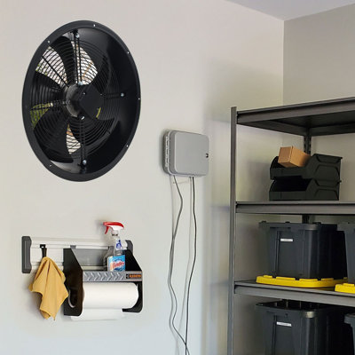 Livingandhome Ventilation Wall-Mounted Exhaust Axial Fan 24-inch