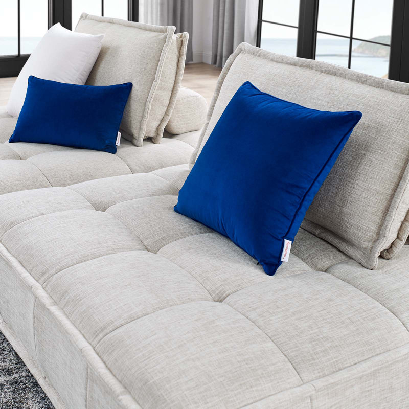 Causeuse 2 pièces Saunt, 100 % polyester beige