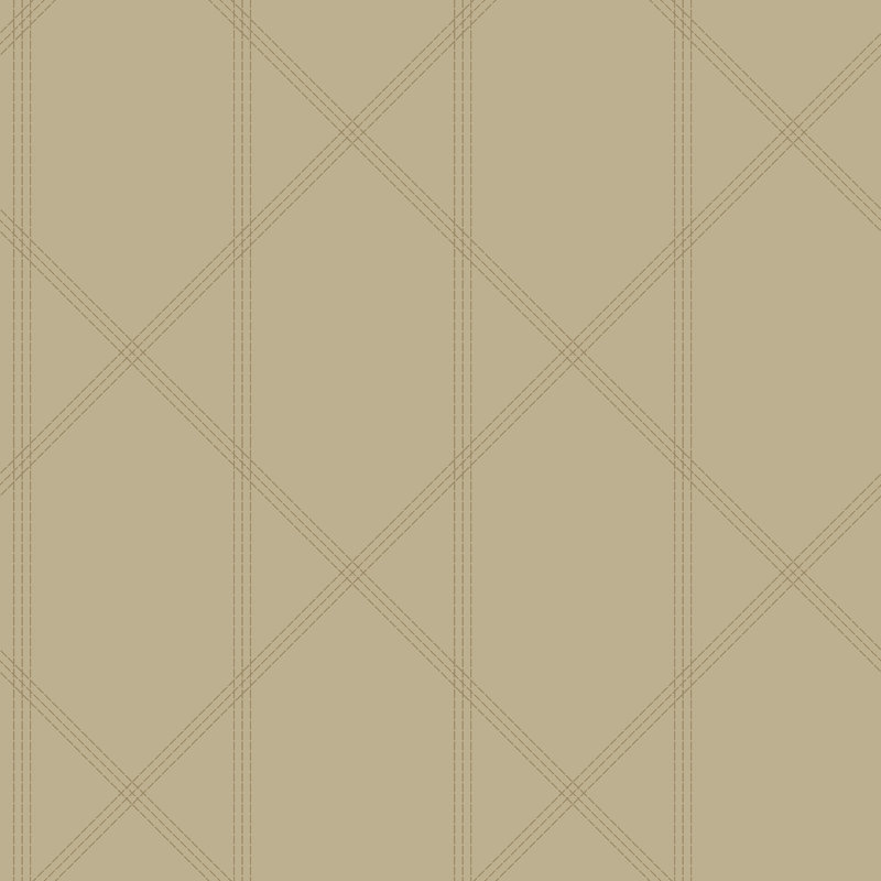 Geometric Wallpaper Double Roll, Taupe